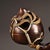 Brown Gilt Bronze Monkey & Peach Incense Burner – Figural Censer, 2.4 LBS For Sale - Image 8 of 10