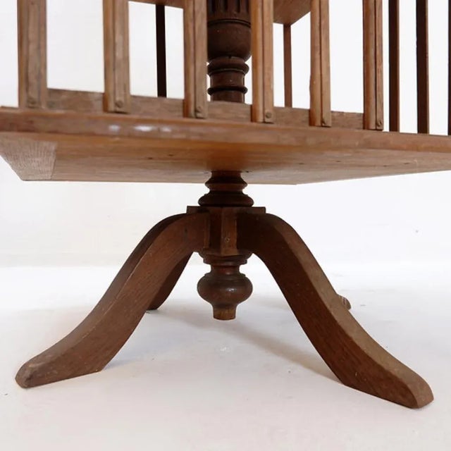 Antique Early 20th Century Revolving Bookcase For Sale - Image 13 of 14