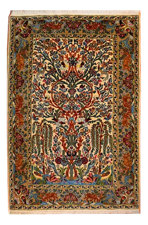 Kashan Tree of Life Rug, 1960s
