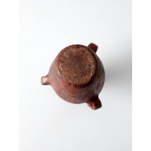 Vintage Vase With Three Handles For Sale - Image 10 of 12