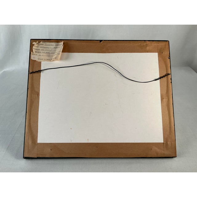 Late 20th Century Original Watercolor Painting by Suzanne Dodge "Madeira Surf", Framed For Sale - Image 4 of 10