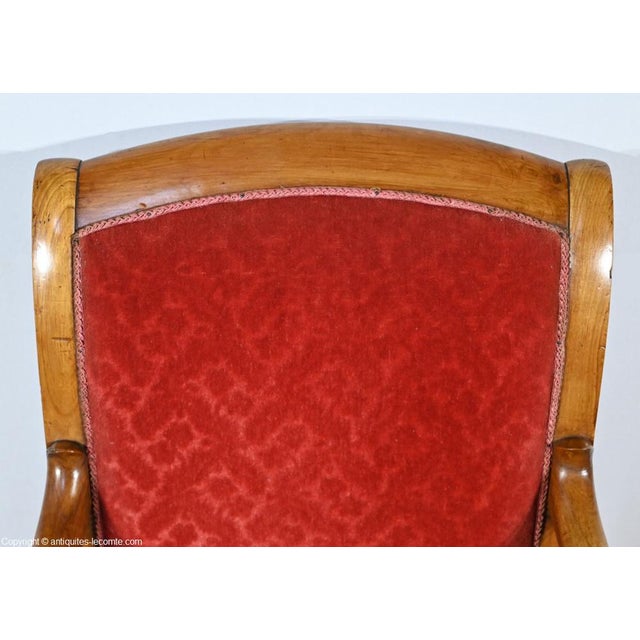 Set of 1st Part 19th Century Louis Philippe Cherry Wood Armchairs For Sale - Image 9 of 18
