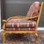Wood 2000s Sherrill Furniture French Country Ladder Back Bergere Lounge Chair in Red & Gold For Sale - Image 7 of 12