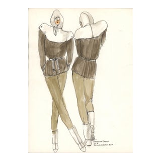 1980s Gordon Henderson – Original Fashion Design, Signed For Sale