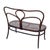 Late 19th Century Victorian Arched Bentwood & Wicker Cafe Settee Bench by Thonet-Mundus For Sale - Image 4 of 10