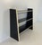 1980s Italian Art Deco Style Parchment and Black Lacquer Bookcase, 1980s For Sale - Image 5 of 10