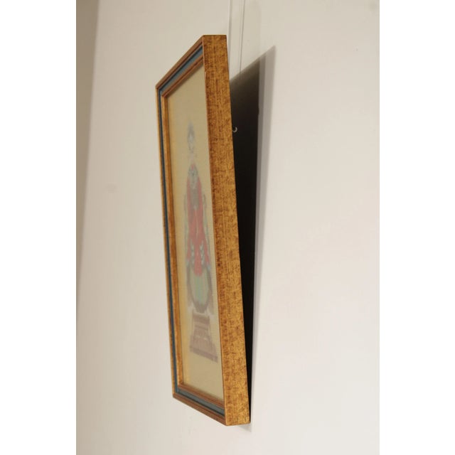 Vintage Framed Needlepoint Chinese Empress For Sale - Image 4 of 12