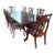 Chippendale Mahogany Dining Set – Table, 8 Carved Chairs & Extension Leaves For Sale