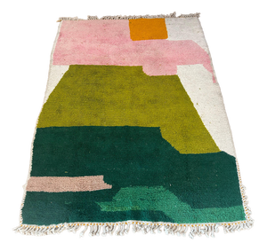Vintage Moroccan Rug in Pure Wool