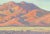 Vivid desert foothill landscape impasto painting by Michael Wright (American, 20th century). Inscribed "M. Wright" and...