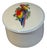 Vintage Fine Porcelain Leart Brazil Tropical Birds Collection Two Macaw Parrots Trinket Box For Sale
