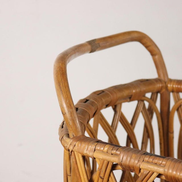 Vintage Bamboo Cradle, Italy, 1960s For Sale - Image 4 of 9