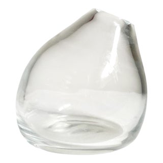 Slumped Glass Teardrop Bud Vase For Sale