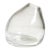 Slumped Glass Teardrop Bud Vase For Sale
