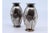 Small Vases in Embossed Silver with Floral Motifs, Set of 2 For Sale - Image 9 of 11