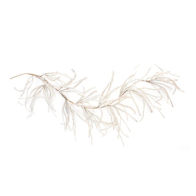 Rustic Glittered Pine Garland (Set of 2) For Sale - Image 3 of 5