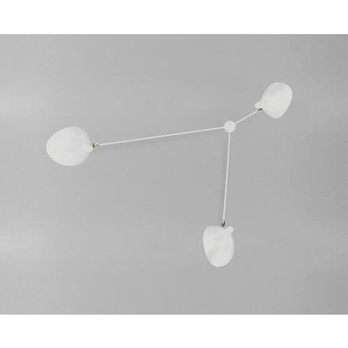 Wall ceiling lamp model 'three fixed arms spider ceiling lamp' designed by serge mouille in 1952. Manufactured by editions...