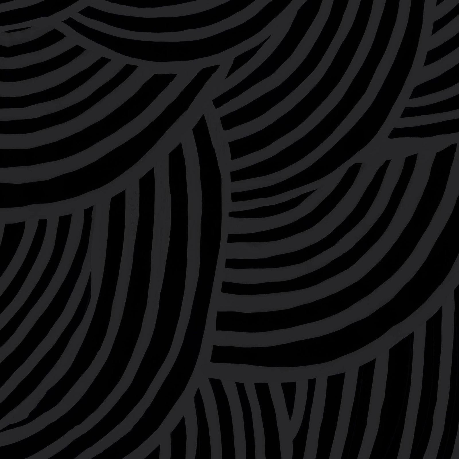 Soicher Marin Waterfall Wallpaper in Black - 3 Panels | Chairish