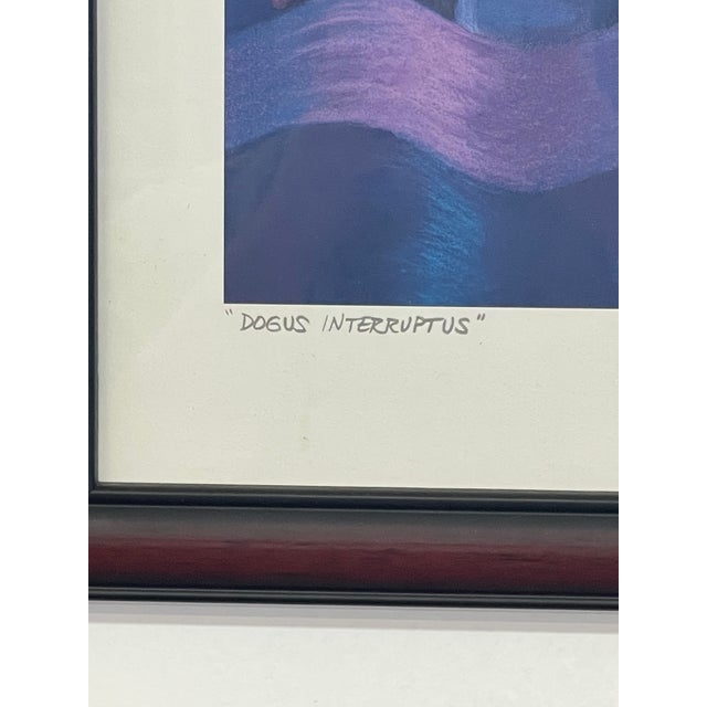 1970s Signed Jeff Leedy "Dogus Interruptus" Framed Print With Artist Biography. For Sale - Image 9 of 10