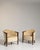 Jacobean Early 20th Century Jacobean Brown Wood Pair of Club Chairs For Sale - Image 3 of 12