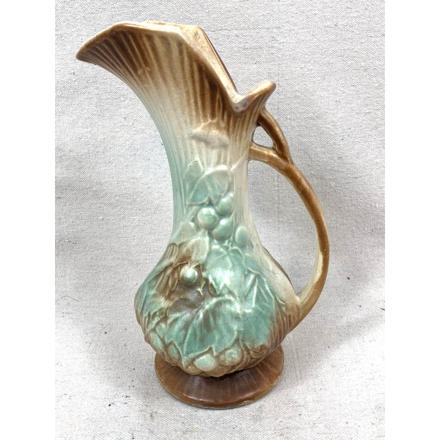 Art Nouveau Vintage McCoy Grape Pitcher For Sale - Image 3 of 11