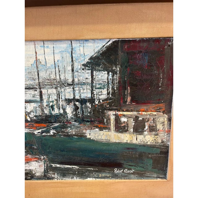 Mid 20th Century Robert Elschot Oil Painting Mid 20th Century For Sale - Image 5 of 8
