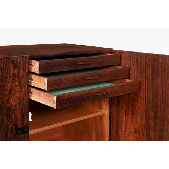 1970s Danish Modern Rosewood Sideboard Attributed to Ib Kofod Larsen For Sale - Image 11 of 12