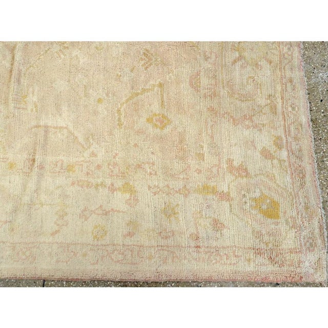 Galerie Shabab Collection Early 20th Century Handmade Turkish Oushak Room Size Carpet For Sale - Image 9 of 10