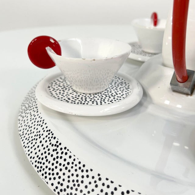 Tea Service by Luigi Saccardo & Materassi Massimo for Mas Italy, 1980s For Sale - Image 6 of 9