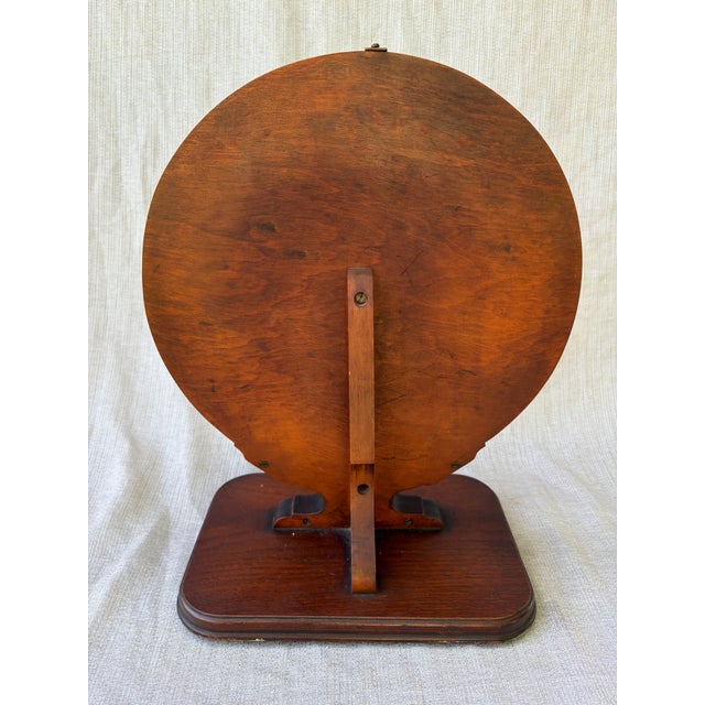 Brown Vintage Art Deco Dressing Mirror For Sale - Image 8 of 18