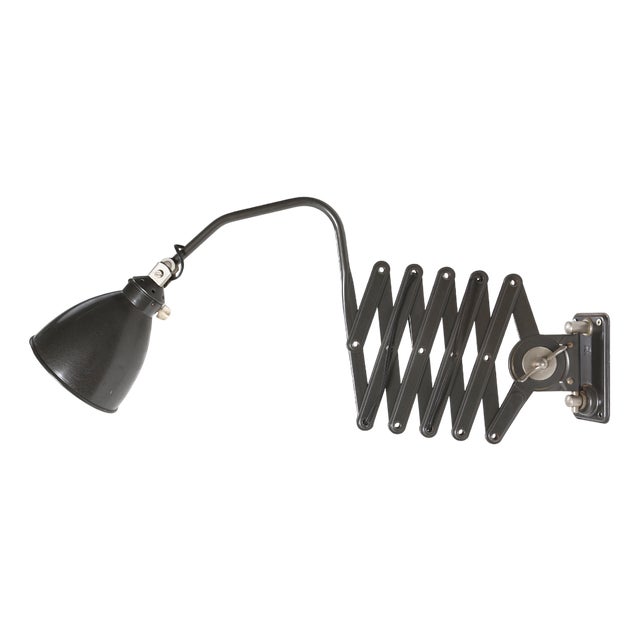 Bauhaus Scissor Wall Lamp, 1930s For Sale
