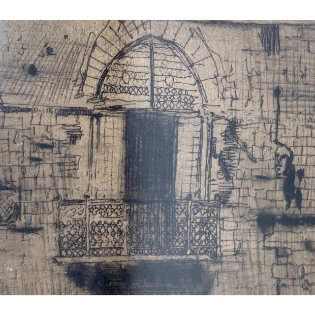 1883 Joseph Pennell Signed Etching - Piazza Del Comune, Pistoia - Original Framed Fine Art For Sale In Minneapolis - Image 6 of 9