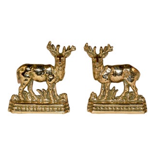 Late 19th Century Stag Mantle Decorations- a Pair For Sale