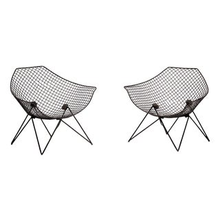Iron Du 43 Armchairs by Gastone Rinaldi for Rima, 1953, Set of 2 For Sale