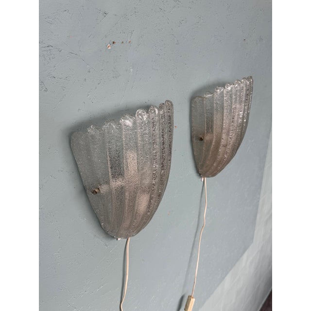 Murano Glass Sconces in Grit, Italy, 1970s, Set of 2 For Sale - Image 10 of 16