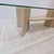 Beige Italian Coffee Table in Travertine and Facet Cut Glass, 1980s For Sale - Image 8 of 14