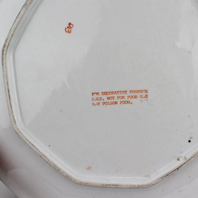 Ceramic Decorative Round Ceramic Traditional Portuguese Style Platter For Sale - Image 7 of 8