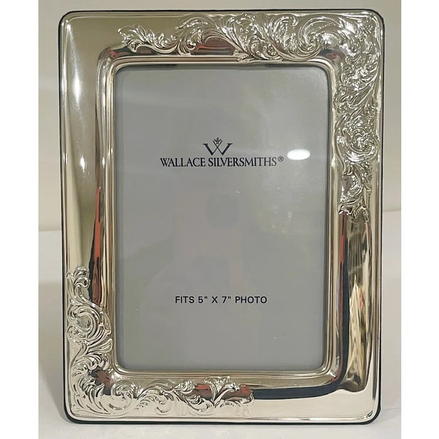 Silver Vintage Silver Plate Picture Frames by Wallace - A Pair For Sale - Image 8 of 15