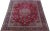 Persian 1960s Medallion Antique Persian Kashan Handmade Wool Rug in Red For Sale - Image 3 of 7