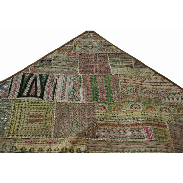 Vintage Embroidered Wall Hung Patchwork Tapestry, 1950s For Sale - Image 10 of 17