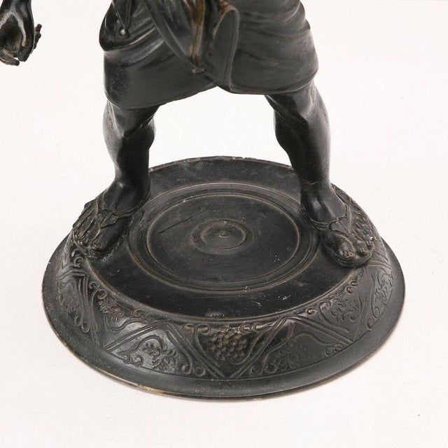 Pompeian Silenus in Bronze Copy Figurine For Sale - Image 6 of 10