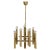 Italian Brass Chandelier 12 Spot Pendant Lamp by Gaetano Sciolari, 1970s For Sale - Image 13 of 13