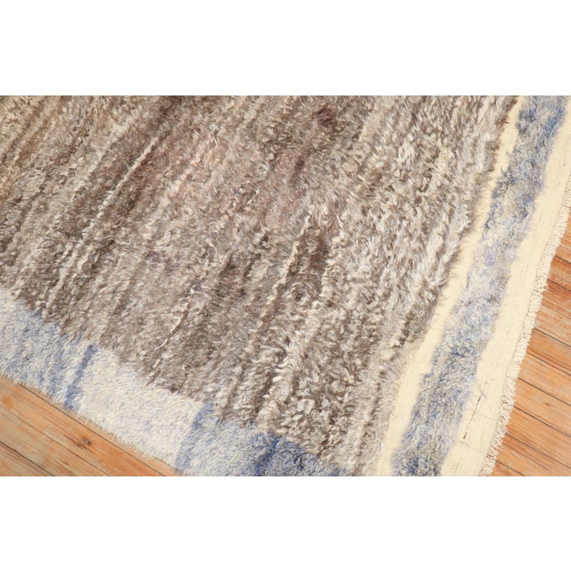 Mid 20th Century Vintage Turkish Tulu Carpet - 4'6" x 5'10" For Sale - Image 5 of 10