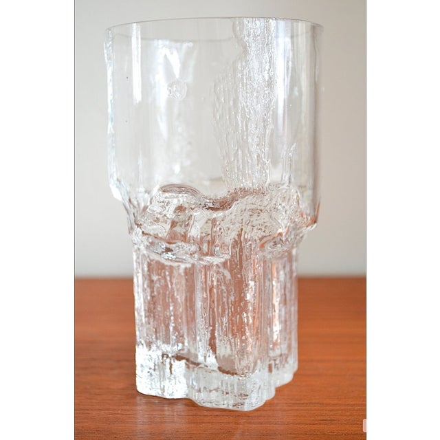 Iittala Large Finnish Glass Vase by Tapio Wirkkala for Iittala, 1960s For Sale - Image 4 of 7