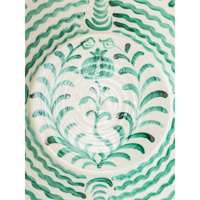 Spanish Revival Hand-Painted Ceramic Wall Bowl by Fajalauza Lebrillo for Granada Pottery, 2010s For Sale - Image 3 of 14