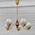 Scandinavian Modern Chandelier in Brass and Glass, Sweden, 1940s For Sale - Image 10 of 10