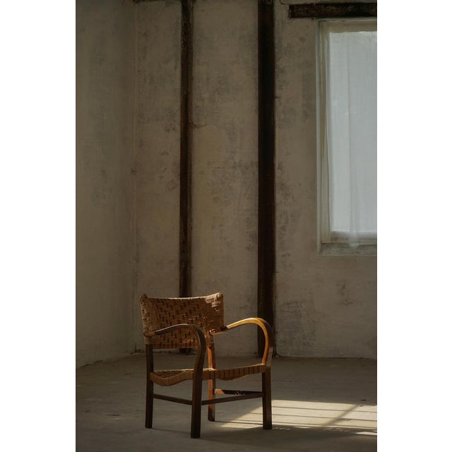 Mid-Century Modern Armchair in Beech and Rope by Erich Dieckmann, 1940s For Sale - Image 16 of 18