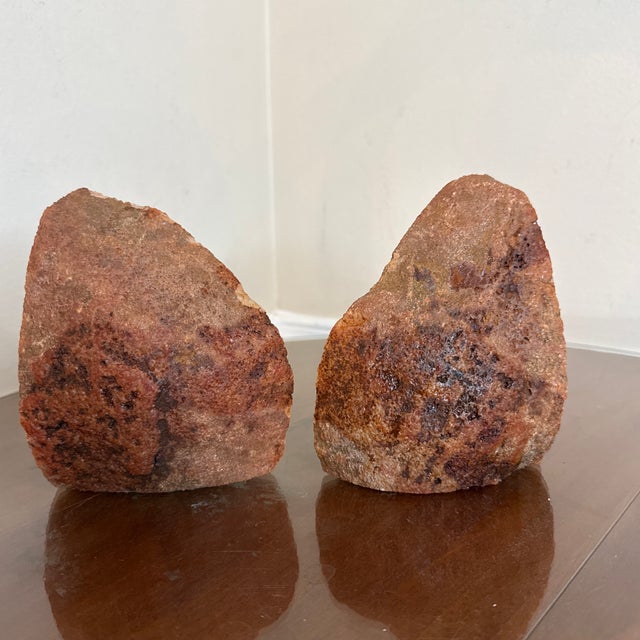 Vintage Natural Agate Geode Bookends- a Pair For Sale - Image 4 of 9