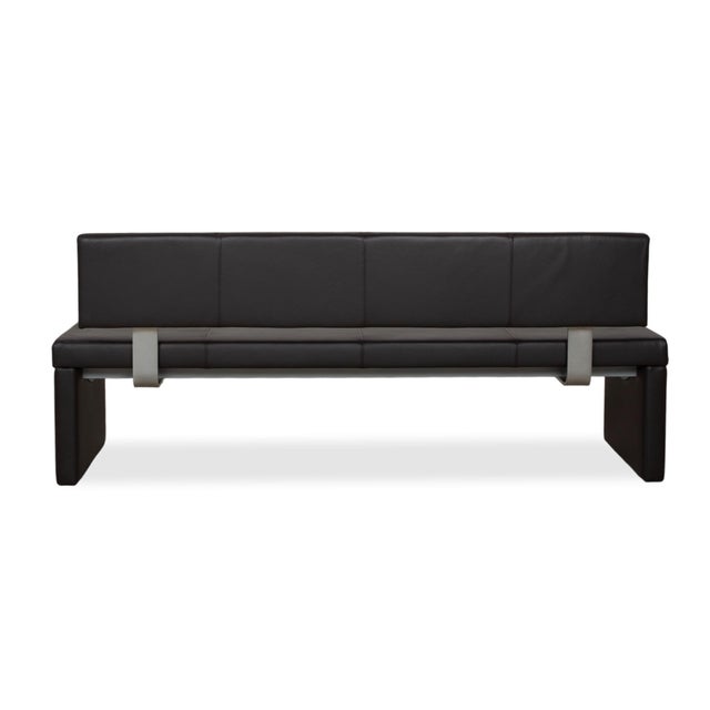Leather 620 Bench in Brown from Rolf Benz For Sale - Image 12 of 14