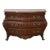 French Inlaid Louis XV Style Marble Top Commode For Sale
